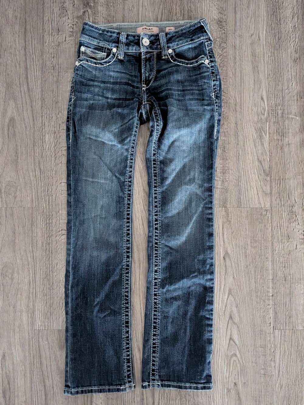 Ariat Rebar Mid Rise Straight Leg Denim Jeans - Women's 25S
